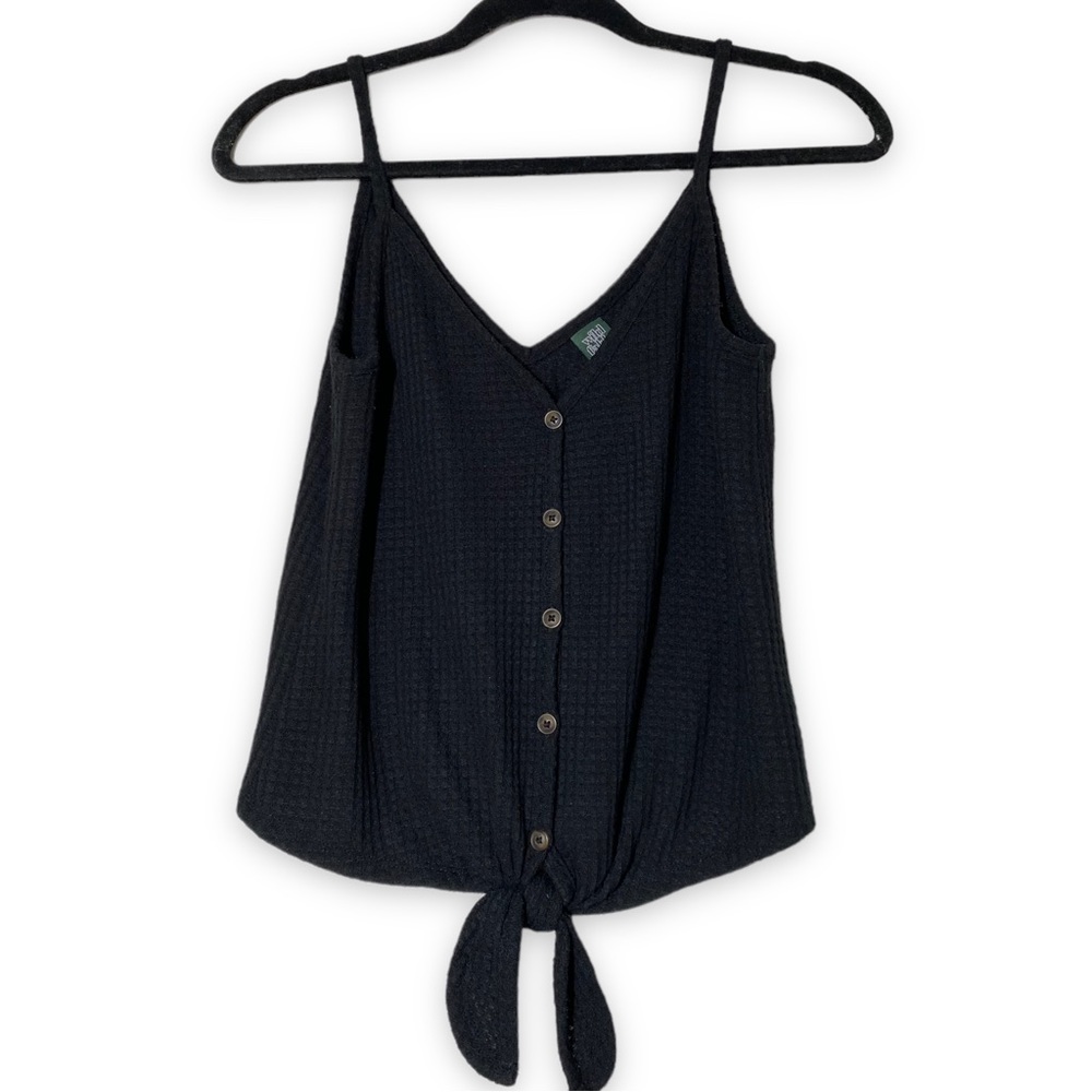 Wild Fable | Black Waffled Tank Top | XS